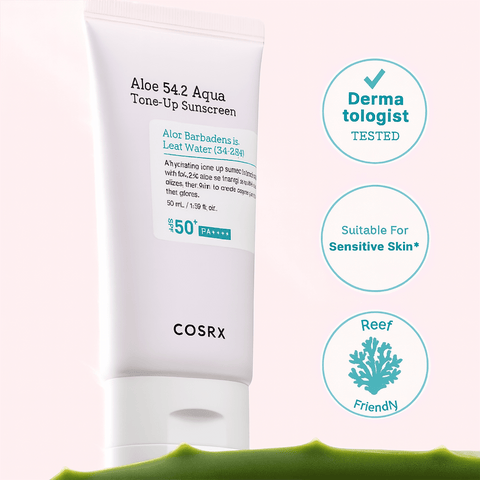 COSRX Aloe 54.2 Aqua Tone - Up Sunscreen SPF 50 - Lunara Shopping