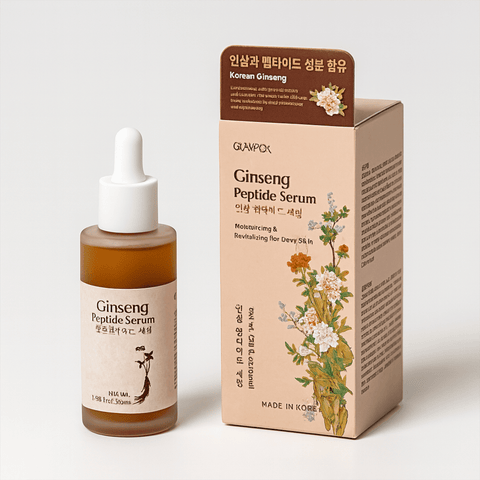 GLAMFOX Ginseng Peptide Face Serum (1,69 fl.oz) - Lunara Shopping