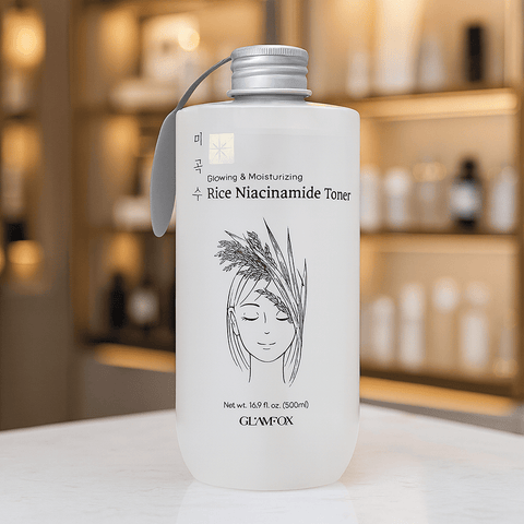 GLAMFOX Rice Niacinamide Glowing & Moisturizing Toner (17 fl.oz) - Lunara Shopping