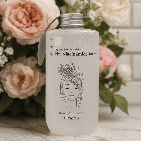 GLAMFOX Rice Niacinamide Glowing & Moisturizing Toner (17 fl.oz) - Lunara Shopping