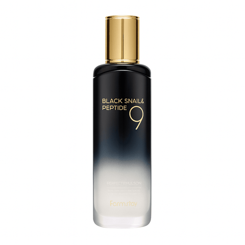 FARMSTAY Black Snail & Peptide 9 Perfect Emulsion (4.05 fl.oz) - Lunara Shopping