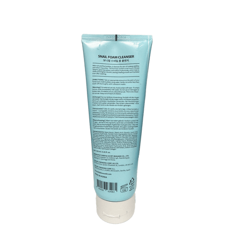 BONNYHILL Snail Foam Cleanser With Hyaluronic Acid (8.45 fl.oz) - Lunara Cosmetics