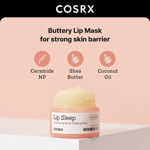 COSRX Lip Sleep Ceramide Lip Butter Sleeping Mask (0.7oz) - Lunara Shopping