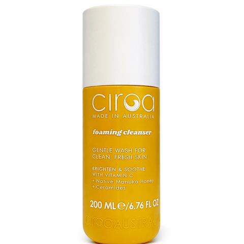 CIROA Foaming Face Cleanser with Vitamin C & Manuka Honey (6.76 fl.oz) - Lunara Cosmetics