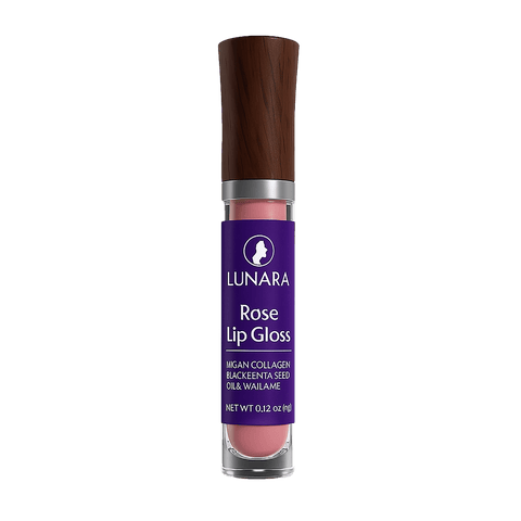 Lunara Lip Gloss (Gradual Plumping, Rose) (0.13oz) - Lunara Shopping