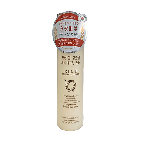 MONTNATURE Rice Ginseng Face Toner (6.76oz) - Lunara Cosmetics