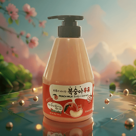 KWAILNARA Peach Milk Body Cleanser (19.75 fl.oz) - Lunara Shopping