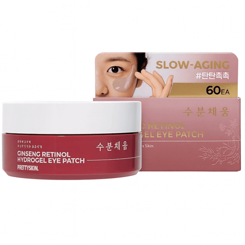PRETTYSKIN Ginseng Retinol Hydrogel Eye Patch 60ea (3.17 oz) - Lunara Shopping