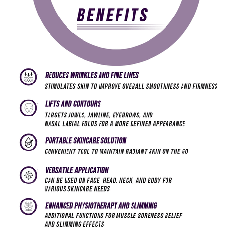 Microcurrent Facial Toning Massager - Lunara Shopping