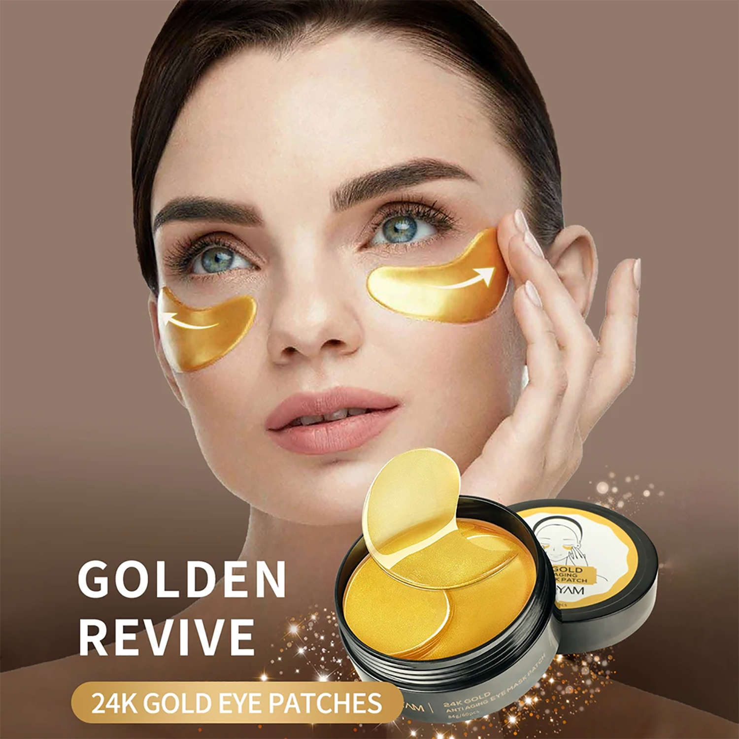 24K Gold Under Eye Patches