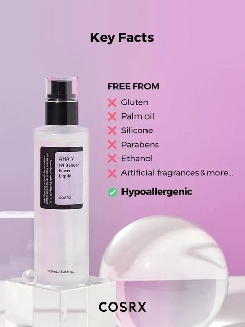 COSRX AHA 7 Whitehead Power Face Liquid (3.38 fl.oz) - Lunara Shopping