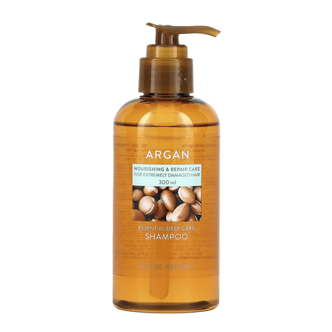 NATURE REPUBLIC Argan Essential Deep Care Shampoo (10.14oz) - Lunara Shopping