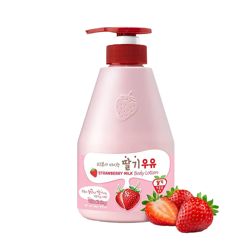 KWAILNARA Milk Body Lotion (Strawberry), (19.75 fl.oz)