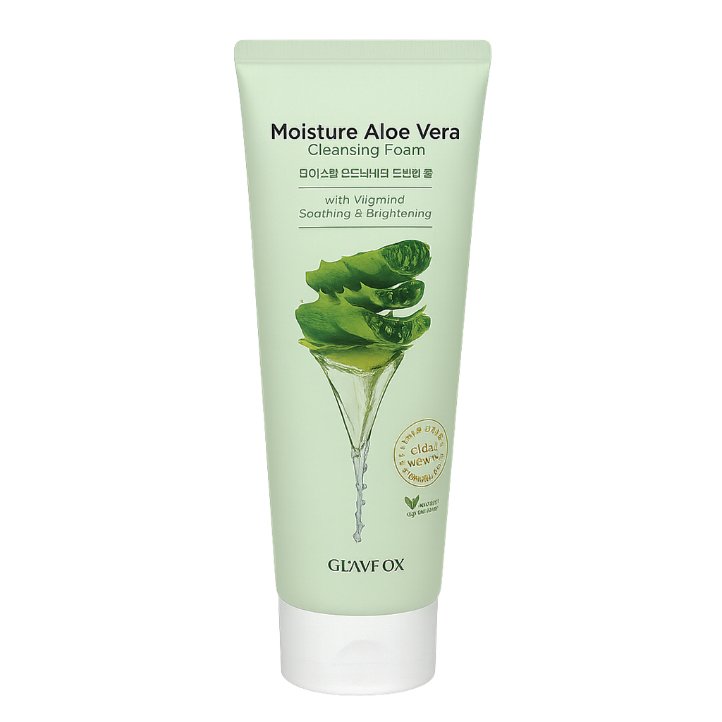 Moisture Aloe Vera Cleansing Foam with Vitamin C (6.08oz)