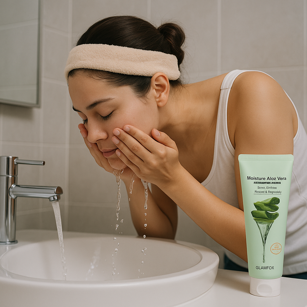 Moisture Aloe Vera Cleansing Foam with Vitamin C (6.08oz)