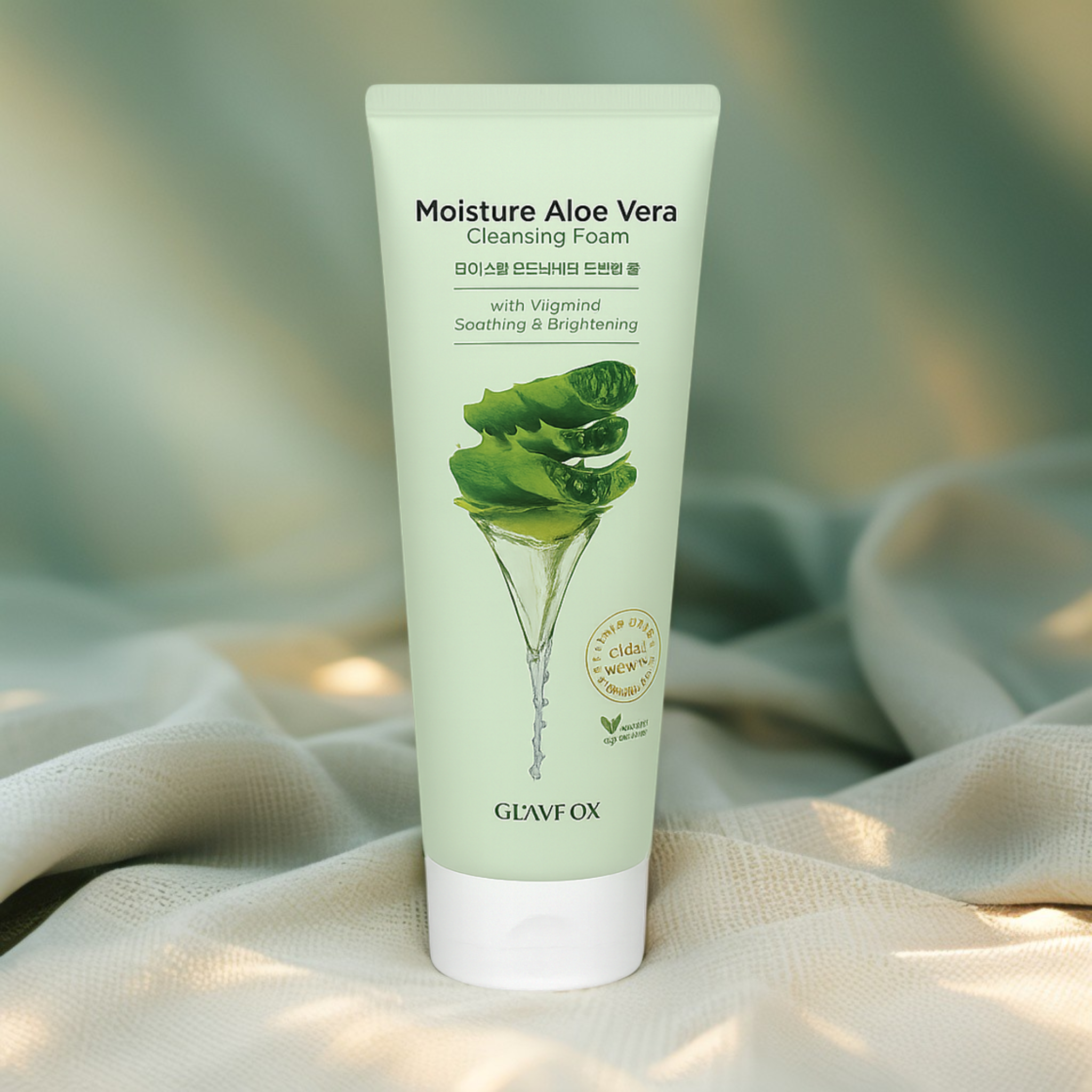 Moisture Aloe Vera Cleansing Foam with Vitamin C (6.08oz)