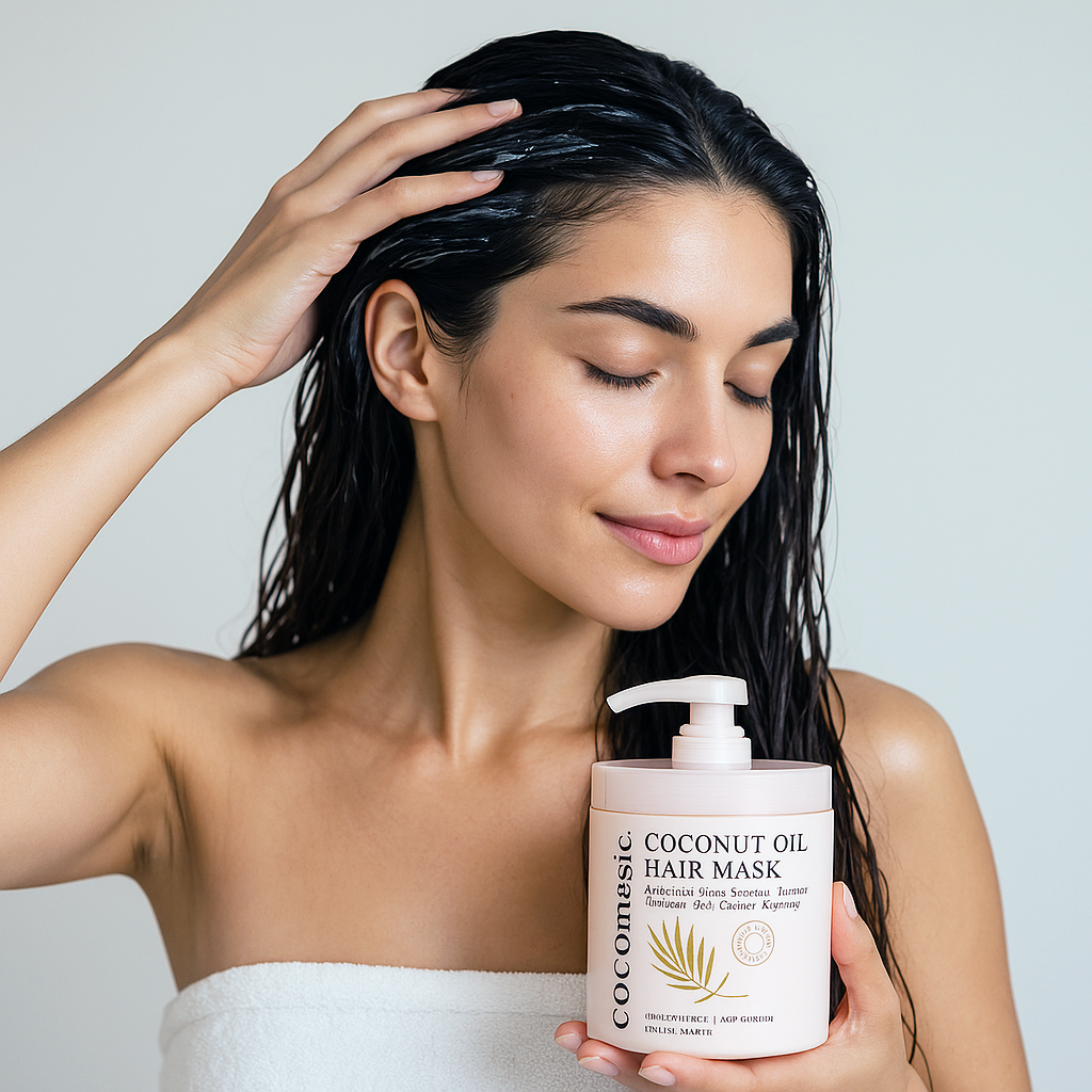 COCOmagic Coconut Oil Hair Mask, Protein Enriched (16oz)