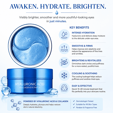 ARONYX Hyaluronic Acid Collagen Eye Patches (60 sheets) - Lunara Cosmetics