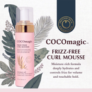 COCOMAGIC Frizz‑Free Curl Mousse with Coconut Oil (8.74oz)