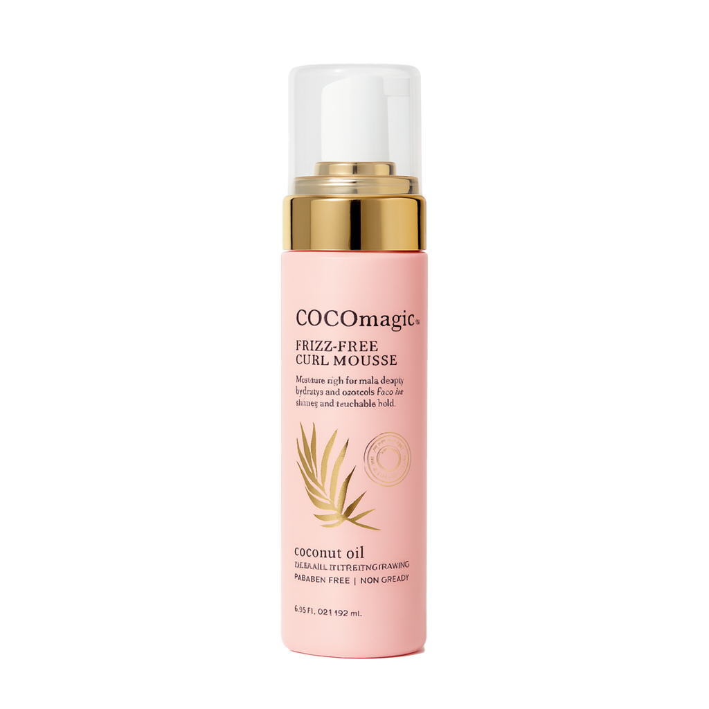 COCOMAGIC Frizz‑Free Curl Mousse with Coconut Oil (8.74oz)
