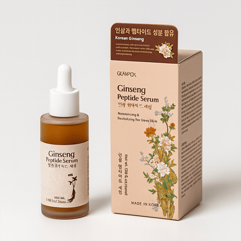 GLAMFOX Ginseng Peptide Face Serum (1,69 fl.oz) - Lunara Shopping