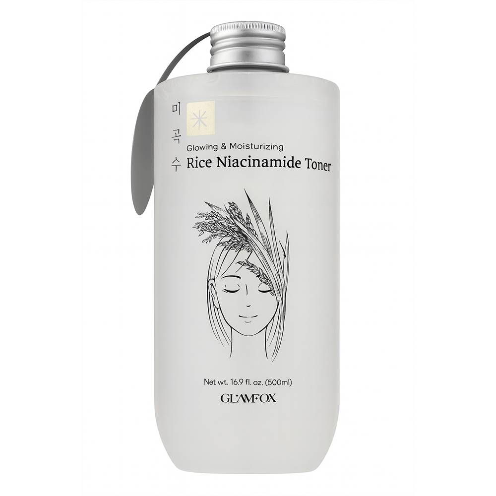 GLAMFOX Rice Niacinamide Glowing & Moisturizing Toner (17 fl.oz)