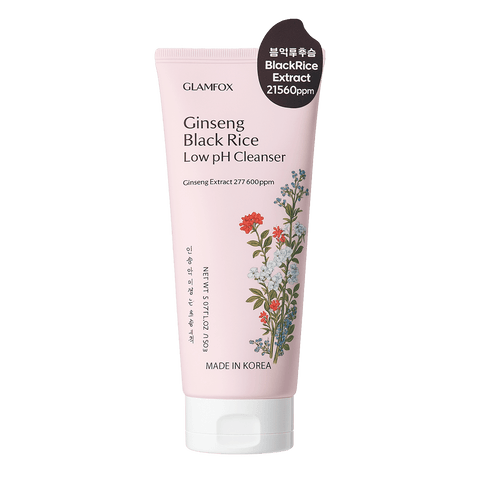 GLAMFOX Ginseng Black Rice Low pH Cleanser (7.77oz) - Lunara Shopping