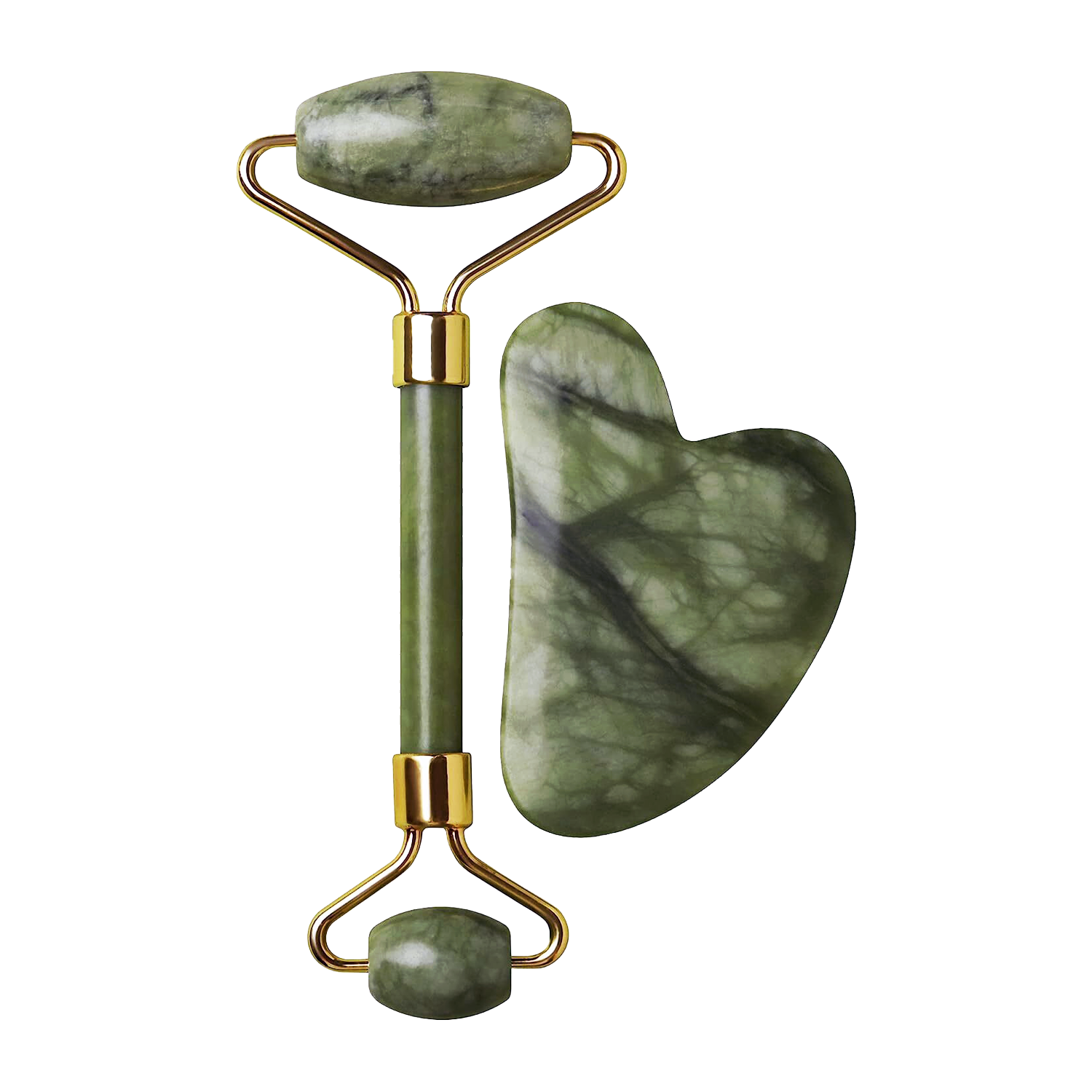 LINDO Luxury Jade Face Roller & Gua Sha Kit