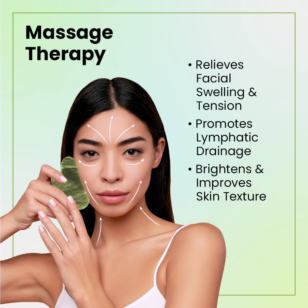 LINDO Luxury Jade Face Roller & Gua Sha Kit
