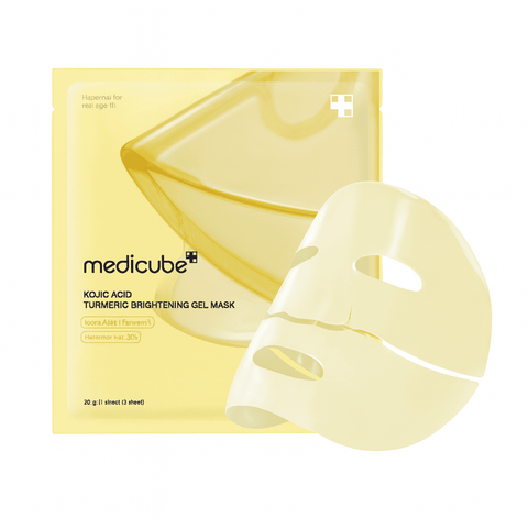 MEDICUBE Kojic Acid Turmeric Brightening Gold Jelly Gel Mask 1 Sheet - Lunara Shopping