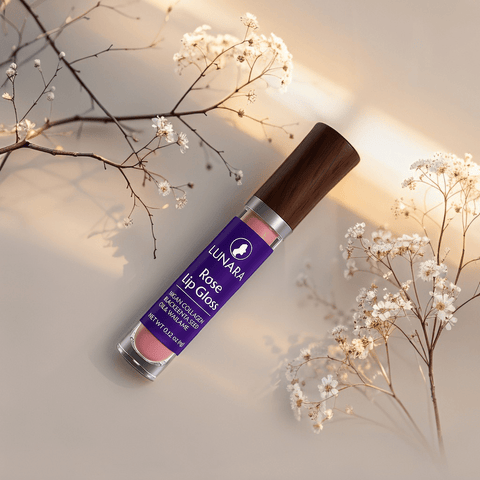 Lunara Lip Gloss (Gradual Plumping, Rose) (0.13oz) - Lunara Shopping