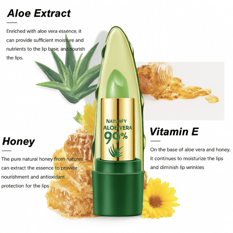 LUNARA Aloe Vera Moisturising Colour Changing Lipstick - Lunara Shopping
