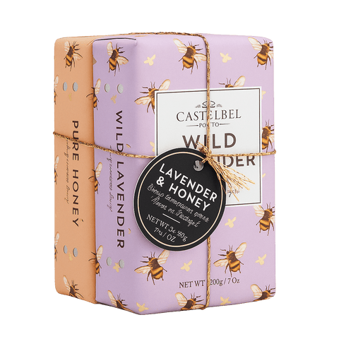 CASTELBEL PORTO Wild Lavender & Pure Honey Luxury Soap Set of 2 - Lunara Shopping