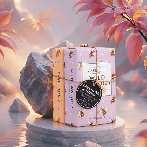 CASTELBEL PORTO Wild Lavender & Pure Honey Luxury Soap Set of 2 - Lunara Shopping
