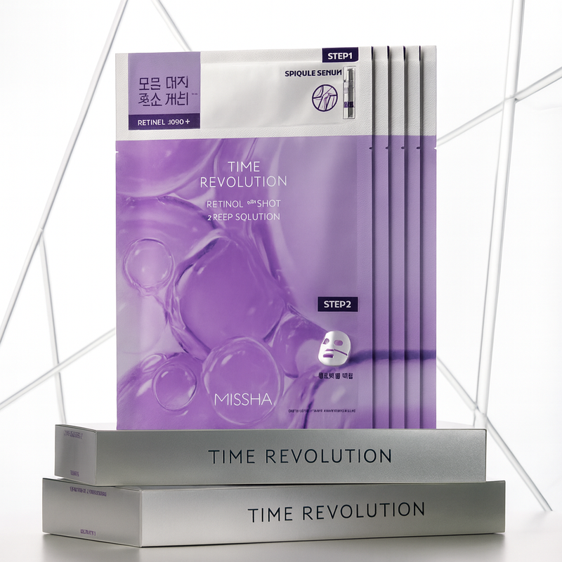 MISSHA Time Revolution Retinol 1000 Shot 2 Step Solution Mask