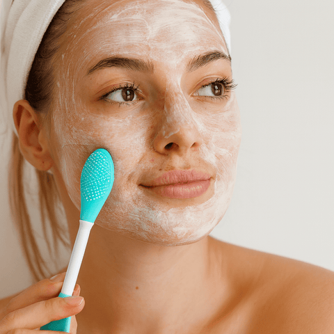 KAEVINY Dual - Ended Silicone Face Mask Applicator Brush - Lunara Shopping