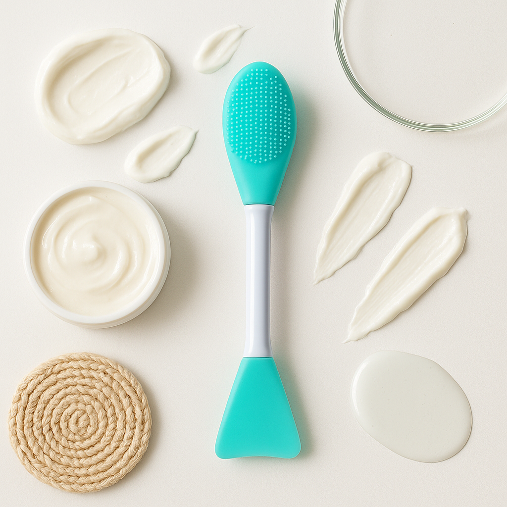 KAEVINY Dual-Ended Silicone Face Mask Applicator Brush