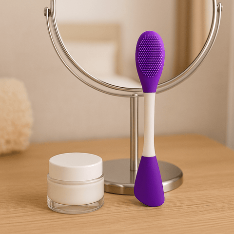 KAEVINY Dual - Ended Silicone Face Mask Applicator Brush - Lunara Shopping