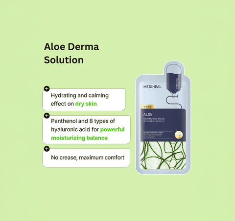 MEDIHEAL Dermaplus Aloe Mask (1 sheet) - Lunara Shopping