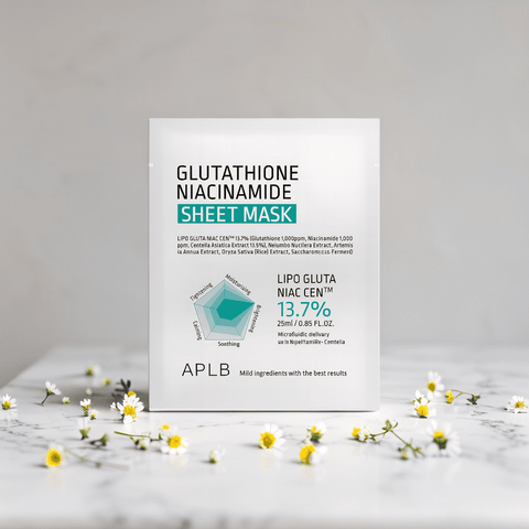 APLB Glutathione Niacinamide Sheet Mask 13.7% (1 sheet) - Lunara Shopping