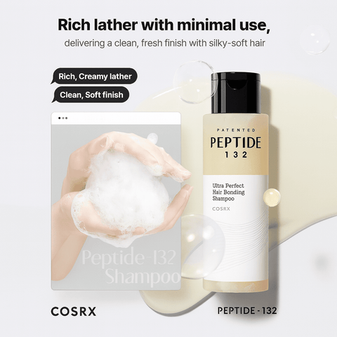 COSRX Peptide - 132 Ultra Perfect Hair Bonding Shampoo (6.76 fl.oz) - Lunara Shopping