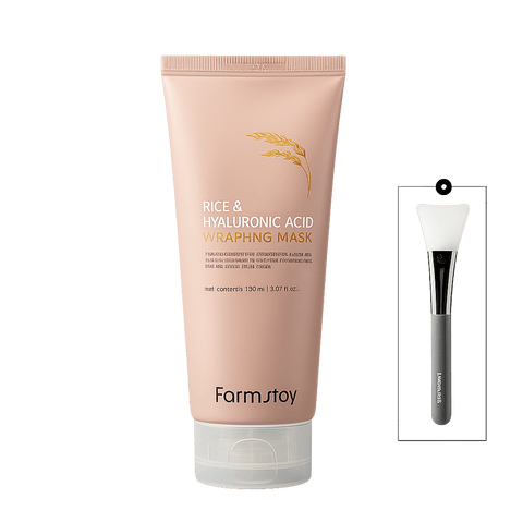 FARMSTAY Rice & Hyaluronic Acid Wrapping Mask (5.07 fl.oz) - Lunara Shopping