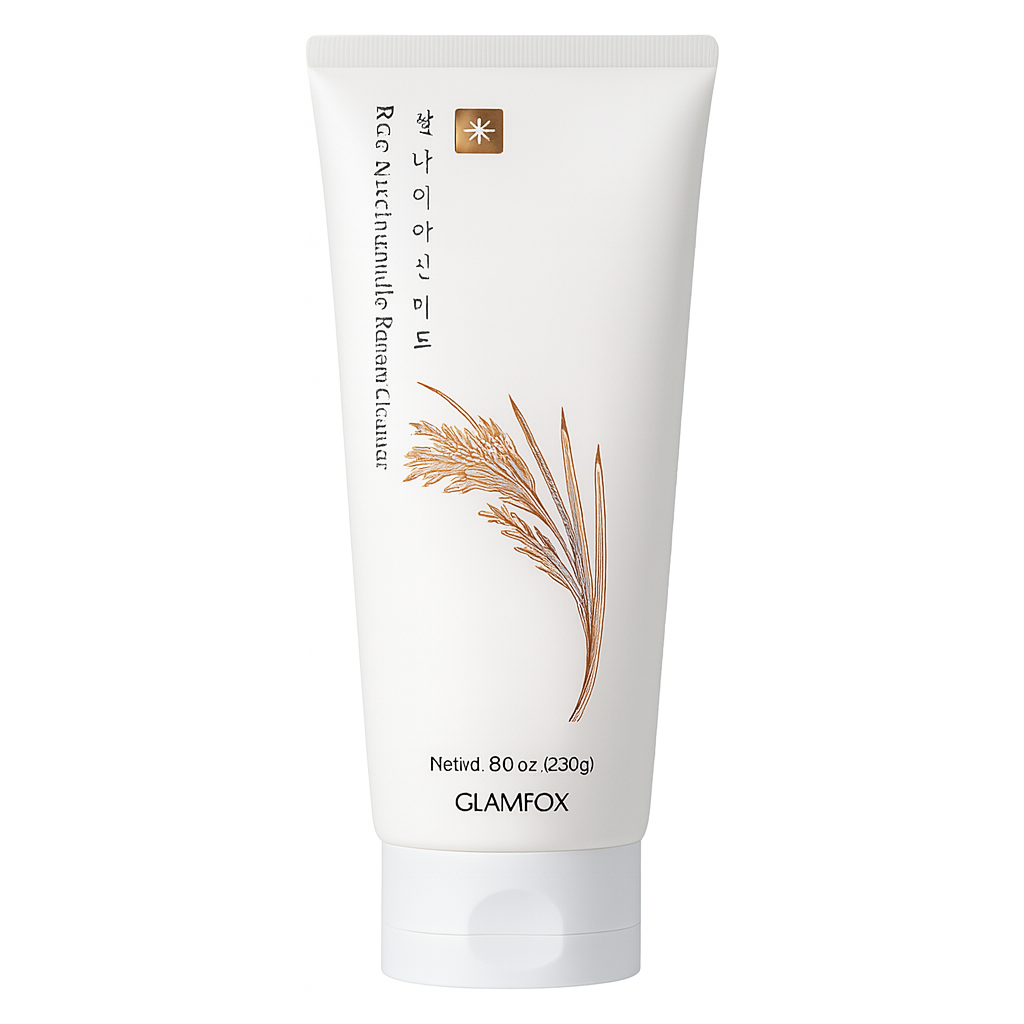 GLAMFOX Rice Niacinamide Foam Cleanser (8.11 fl.oz)