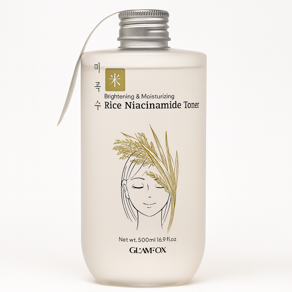 GLAMFOX Rice Niacinamide Brightening & Moisturizing Toner (17 fl.oz)
