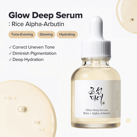 BEAUTY OF JOSEON Glow Deep Serum Rice + Alpha - arbutin (1 fl.oz) - Lunara Shopping