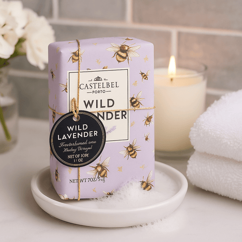 CASTELBEL PORTO Wild Lavender Scented Soap Set of 2 - Lunara Shopping