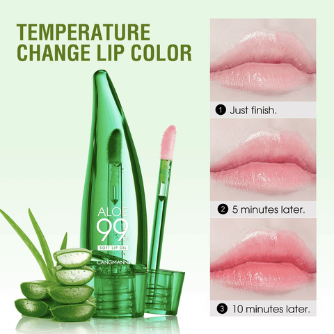 LANGMANNI Aloe Vera Moisturising Colour Changing Lip Gloss - Lunara Shopping