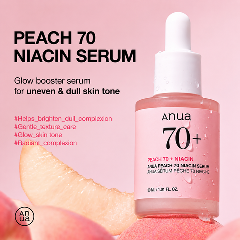 ANUA Peach 70 Niacin Face Serum 70% (1.01 fl.oz)