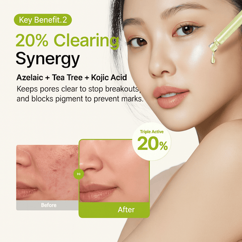 PURITO Azelaic Acid 10% + Kojic Acid + Tea Tree Facial Serum (1.01 fl.oz) - Lunara Shopping