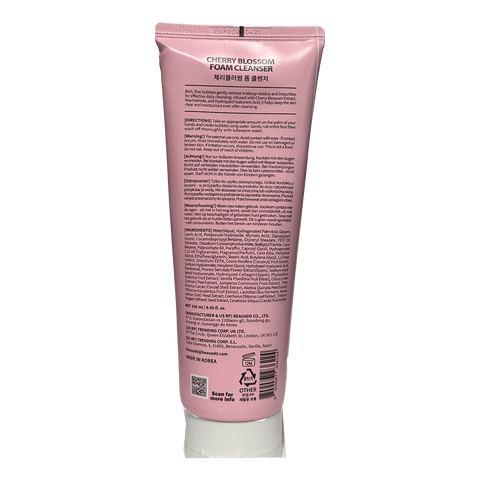 BONNYHILL Cherry Blossom Foam Cleanser With Collagen (8.45 fl.oz) - Lunara Cosmetics